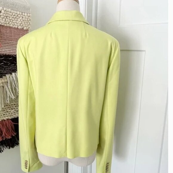 NWT J.Crew‎ Collection Cropped Blazer in Kiwi Green size 4 - Picture 4 of 10